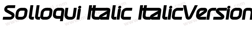 Solloqui Italic ItalicVersion 1000字体转换